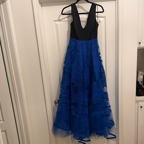 Sachin + Babi Black and Blue Evening Gown - Picture 4 of 5